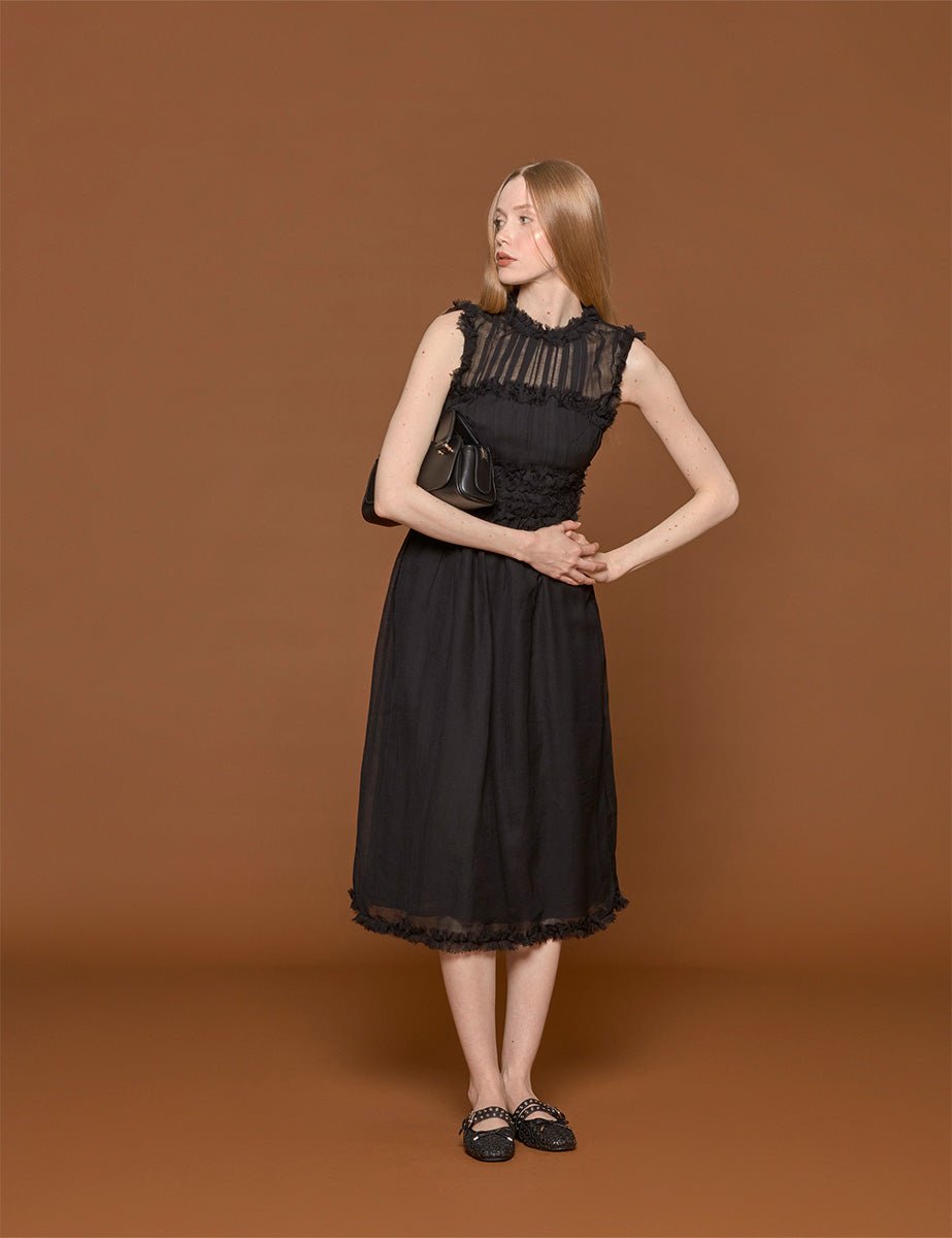 abito aberdeen noir - ulla johnson - abito