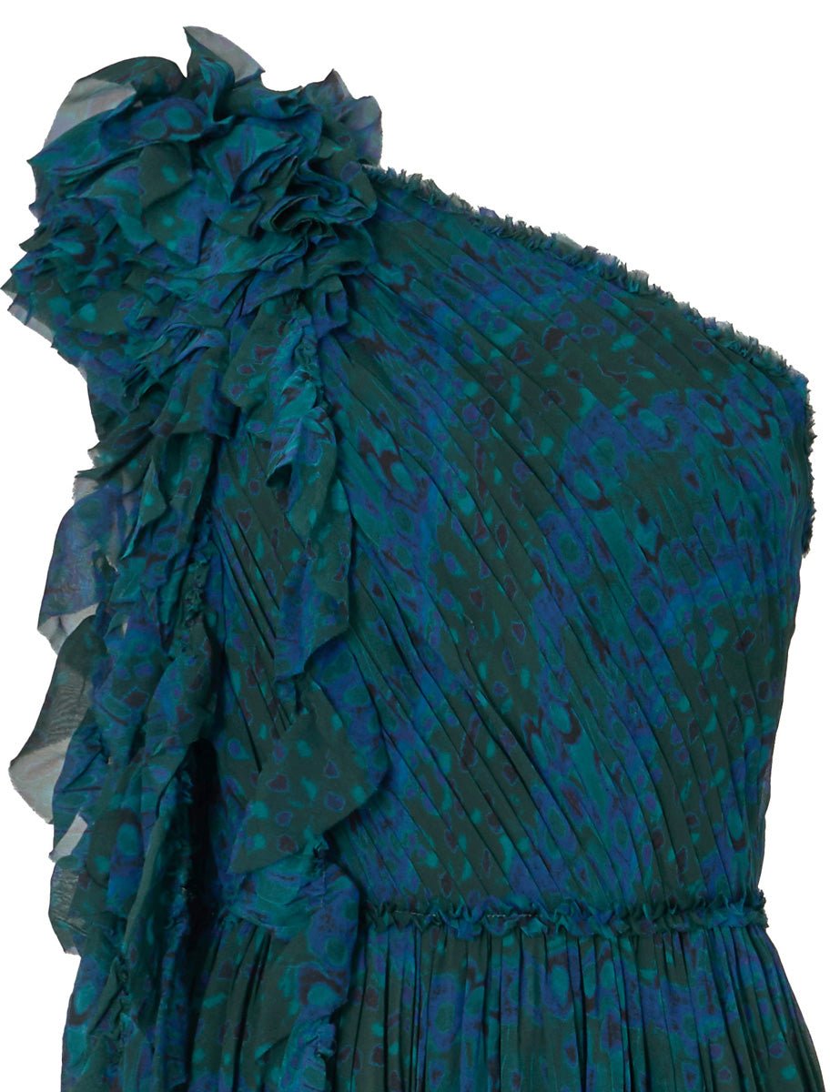 abito adona monospalla silk papillon - ulla johnson - abito