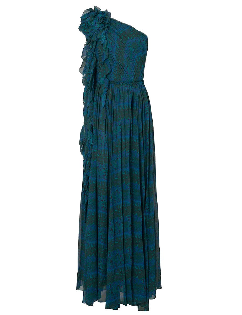 abito adona monospalla silk papillon - ulla johnson - abito