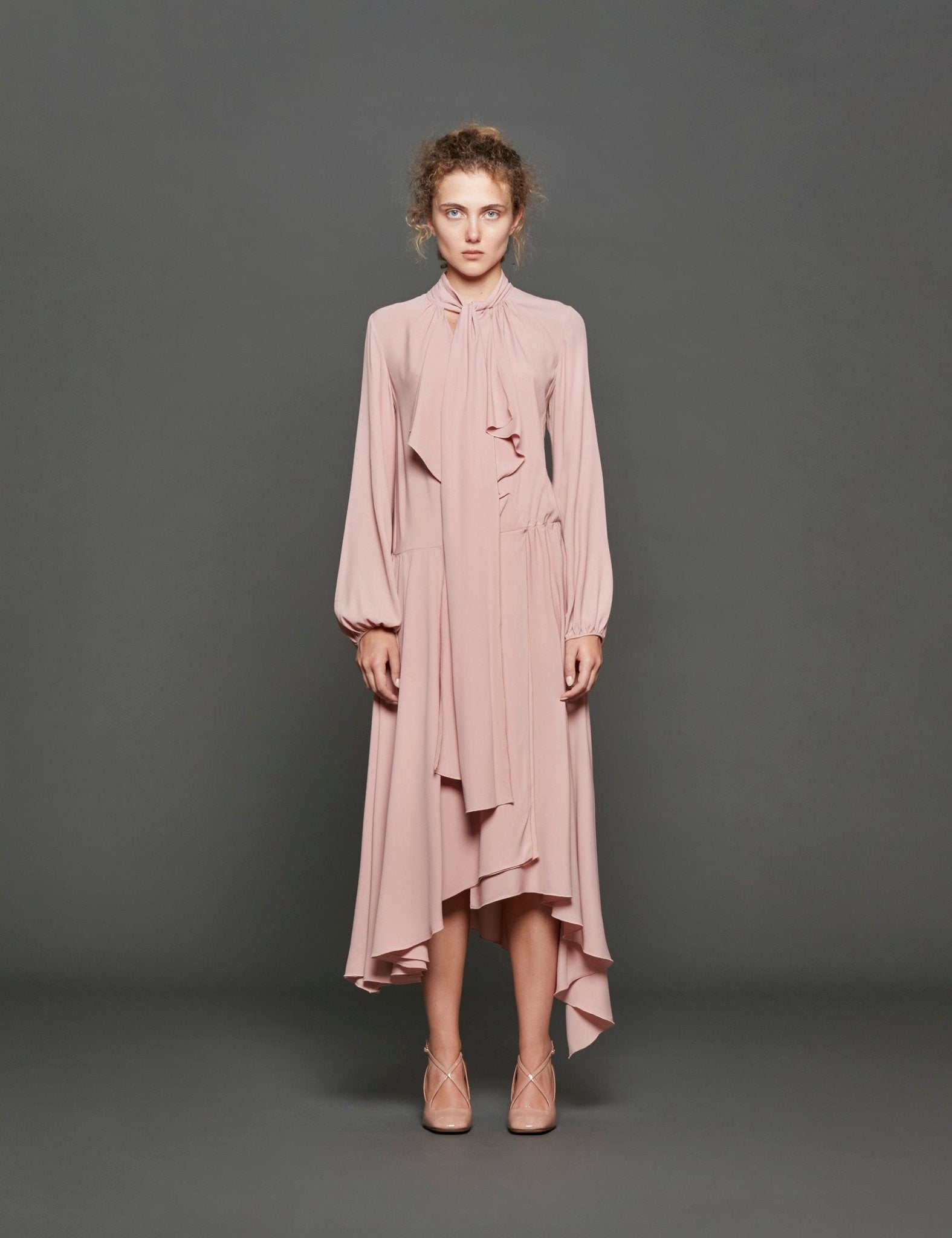 abito asimmetrico blush - n21 alessandro dell'acqua - abito