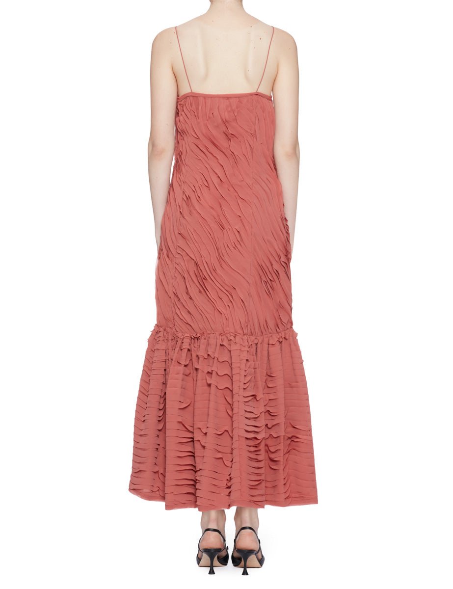 abito augustina a sirena chestnut - ulla johnson - abito