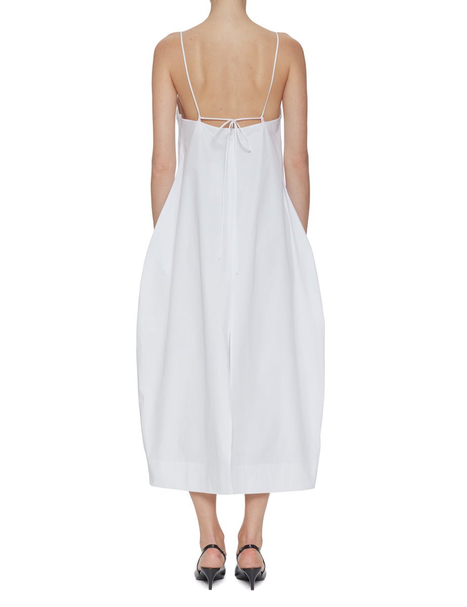 abito bustier cotone optic white - rohe - abito