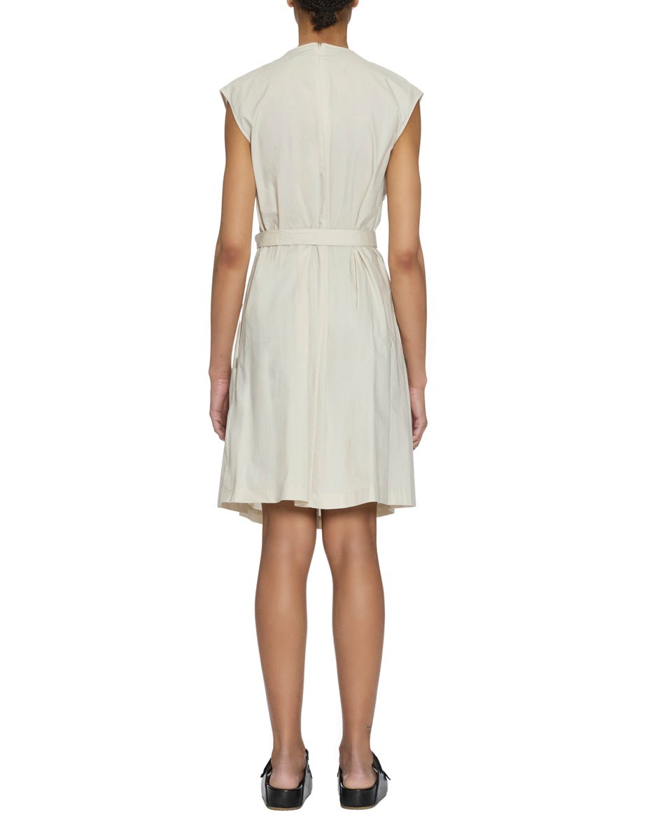 abito cinturato popeline light oak - woolrich - abito