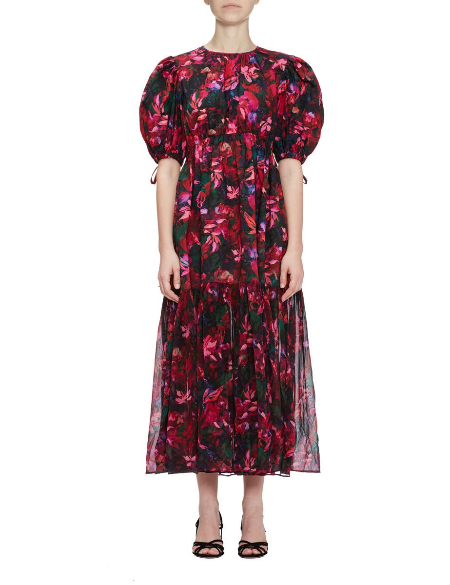 abito collage fantasia hibiscus - ulla johnson - abito