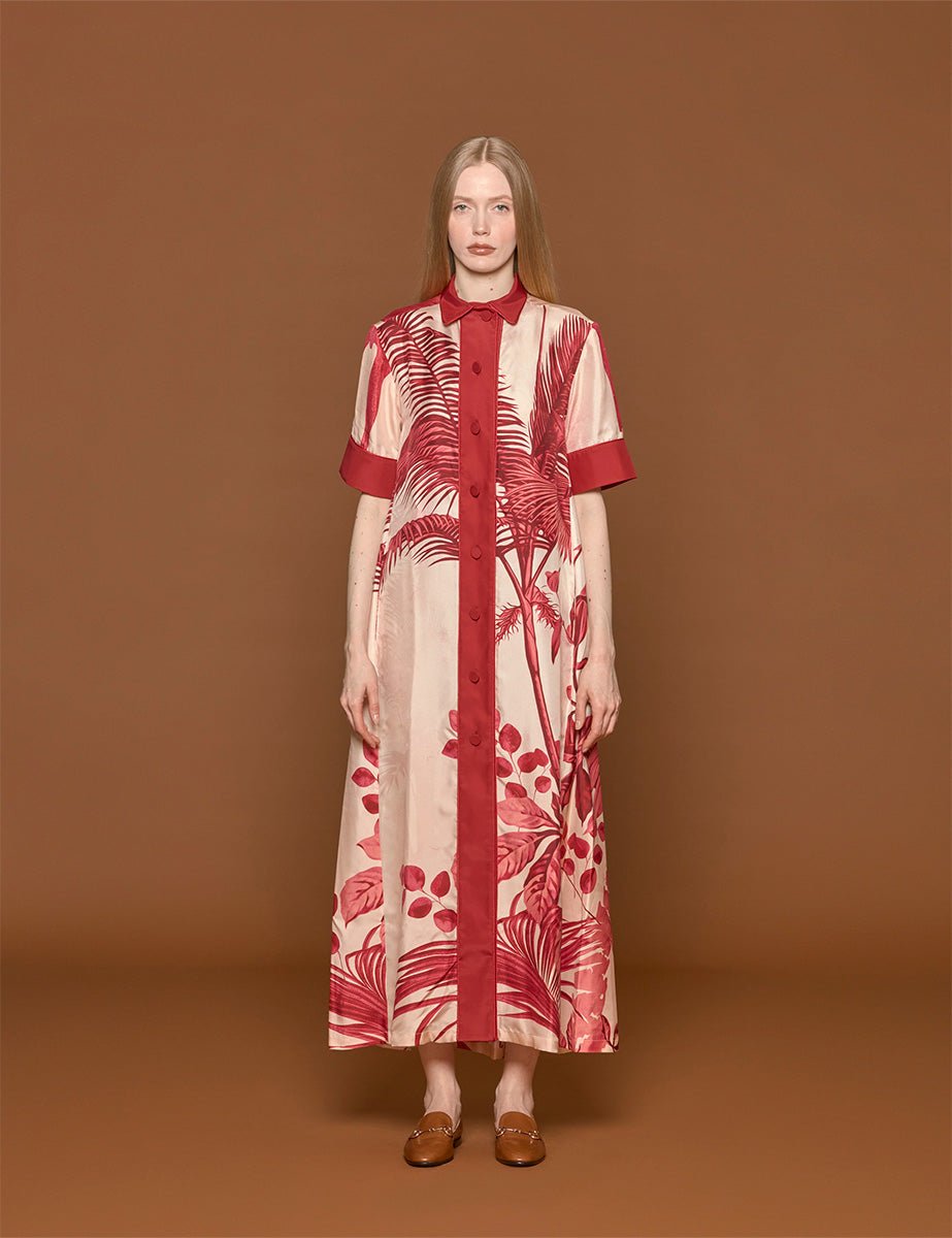 abito cranto palme rosa chiaro - for restless sleepers - chemisier