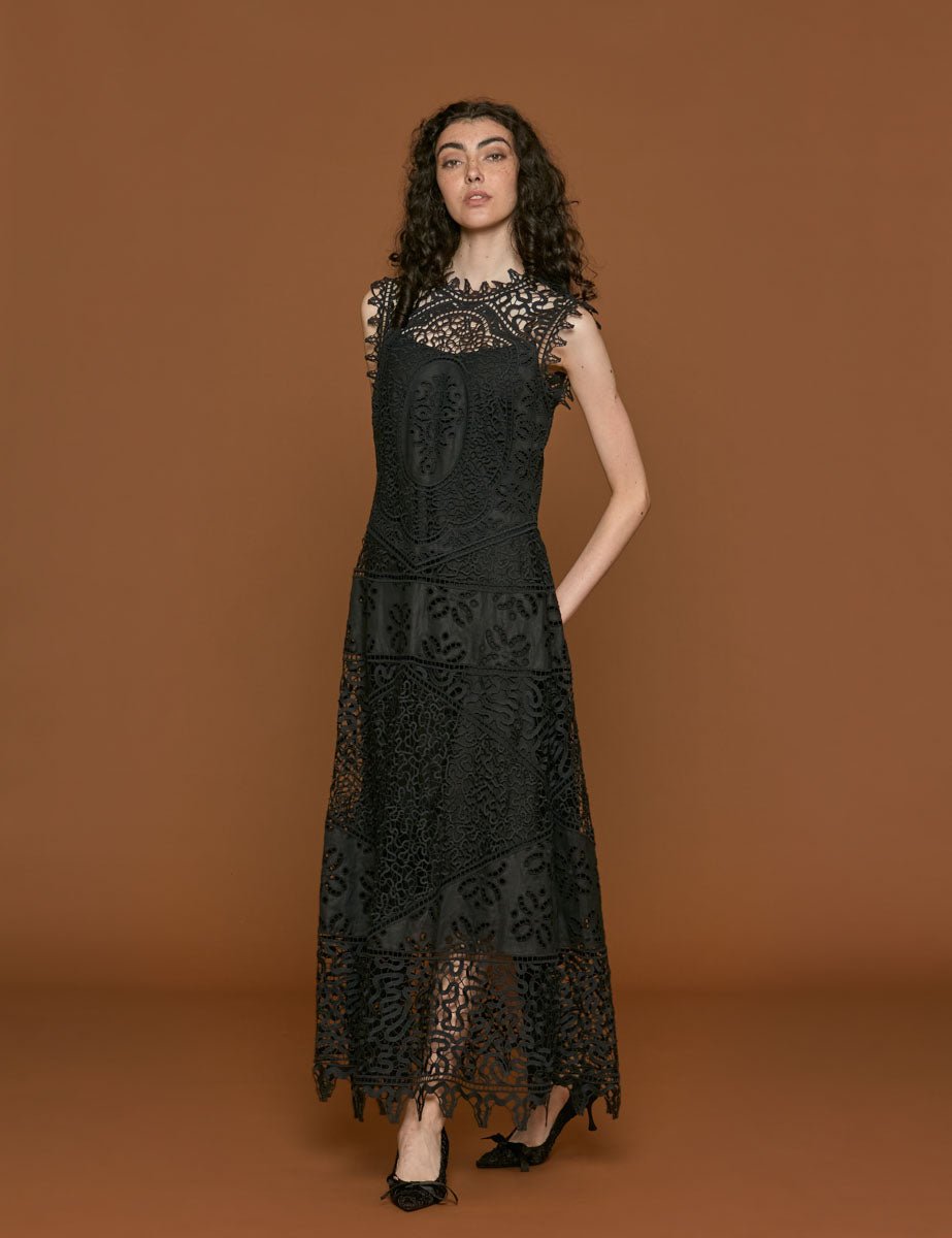 abito flora noir - ulla johnson - abito