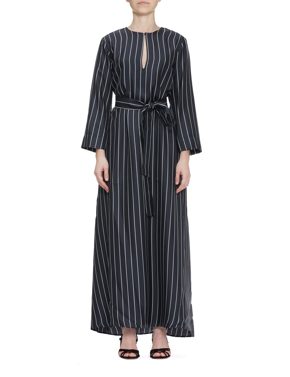 abito gessato blu navy - co.go - abito