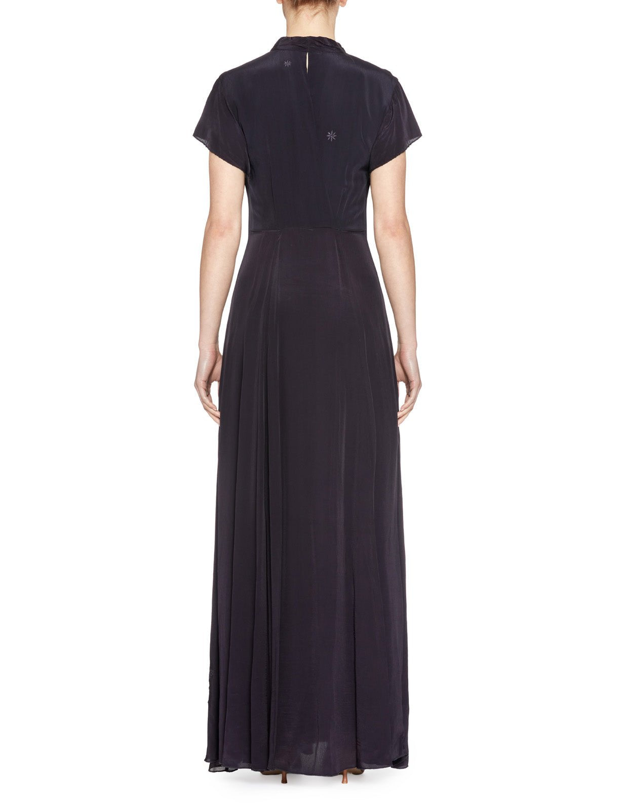 abito iris velvet crepe de chine notte - forte forte - abito