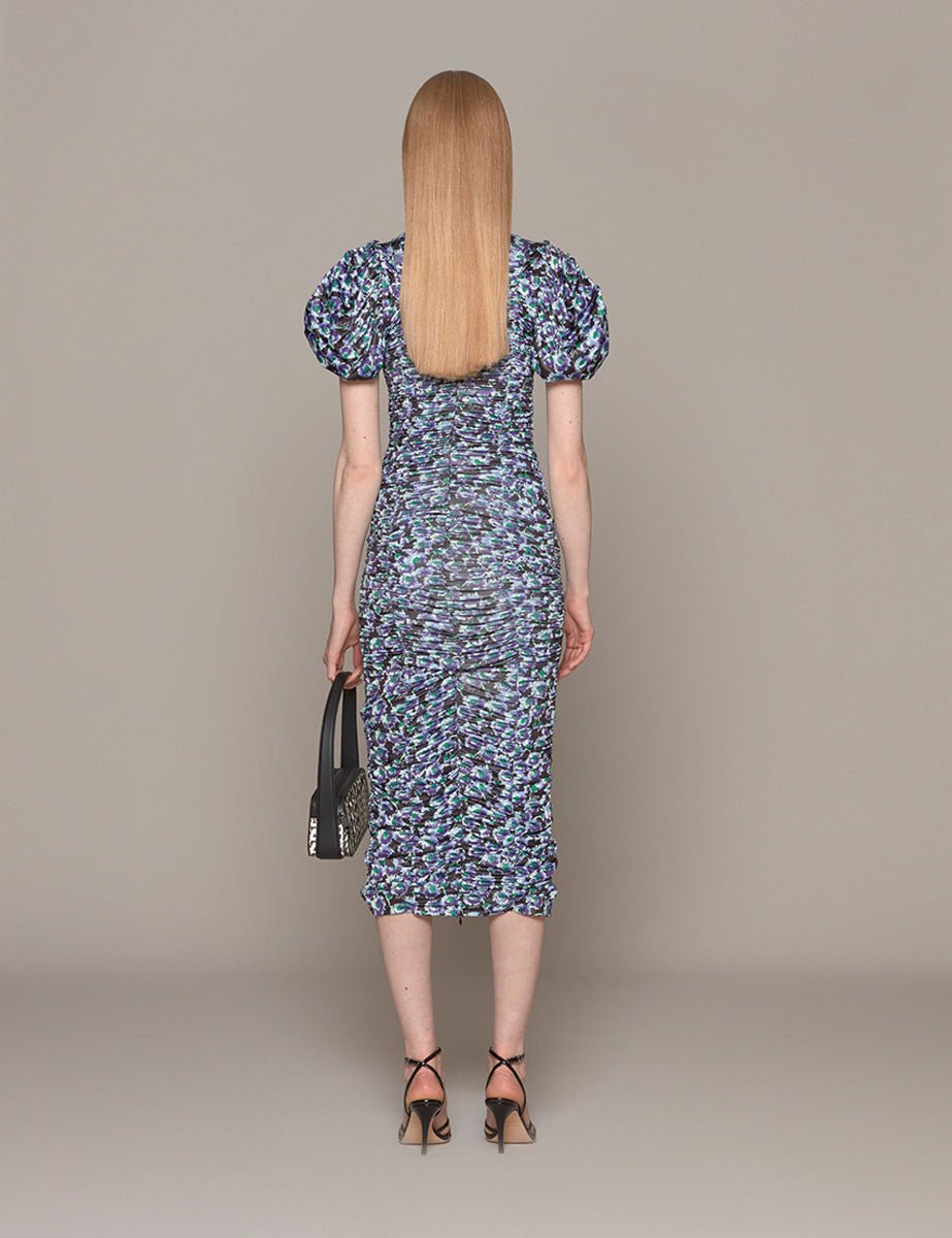 abito jersey manica puff tap shoe - rotate - abito