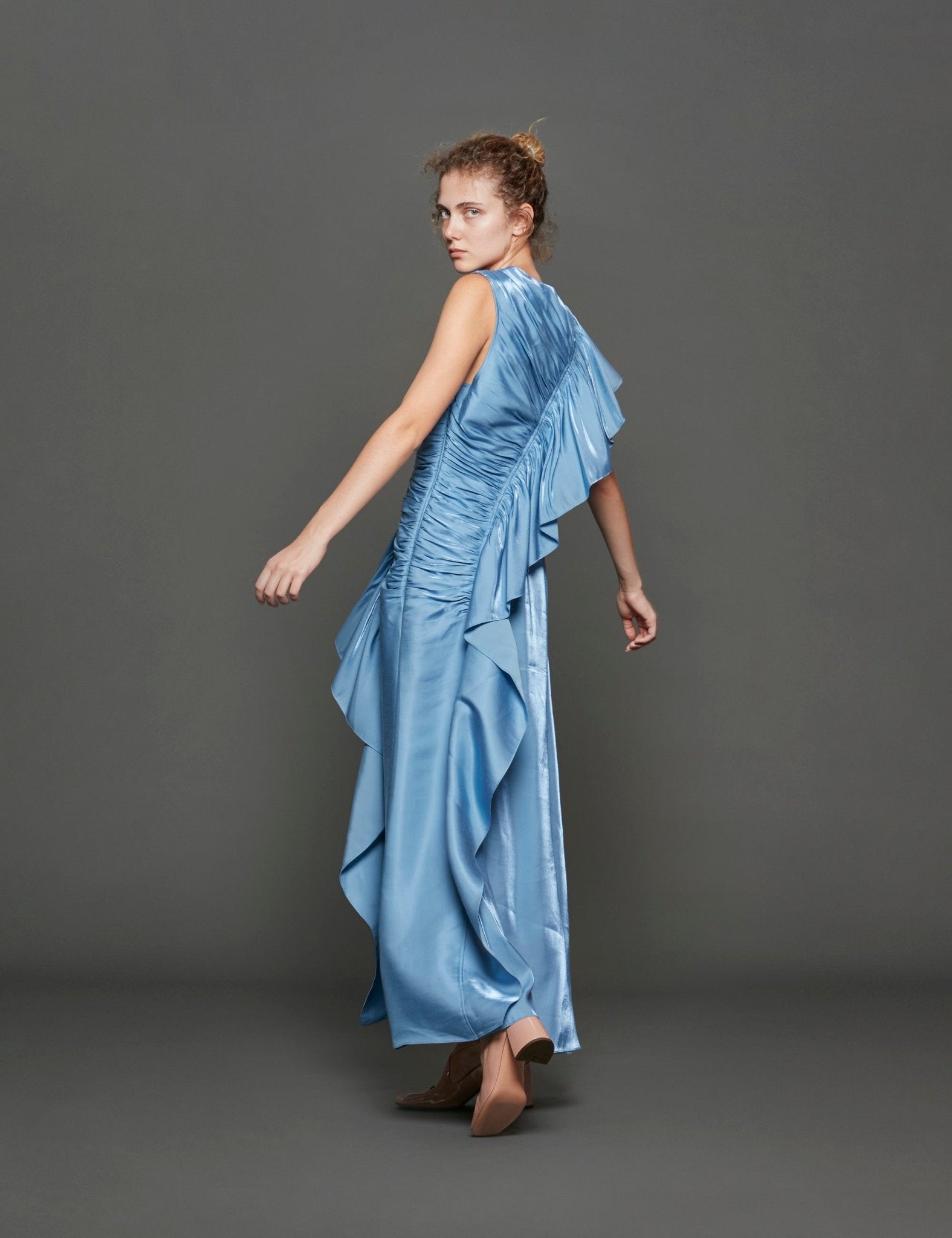 abito lali lungo azzurro - ulla johnson - abito