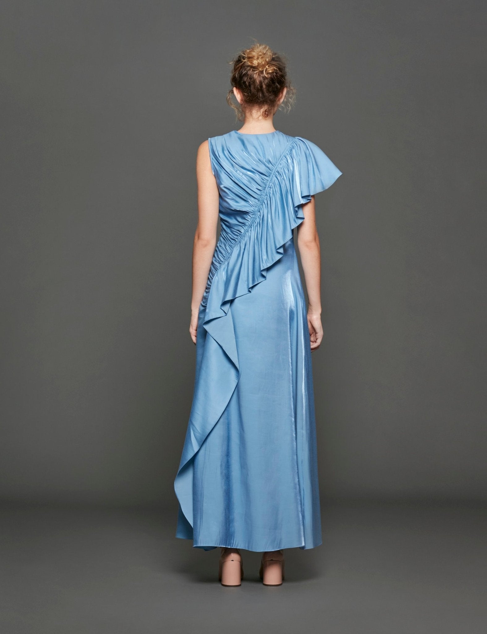 abito lali lungo azzurro - ulla johnson - abito