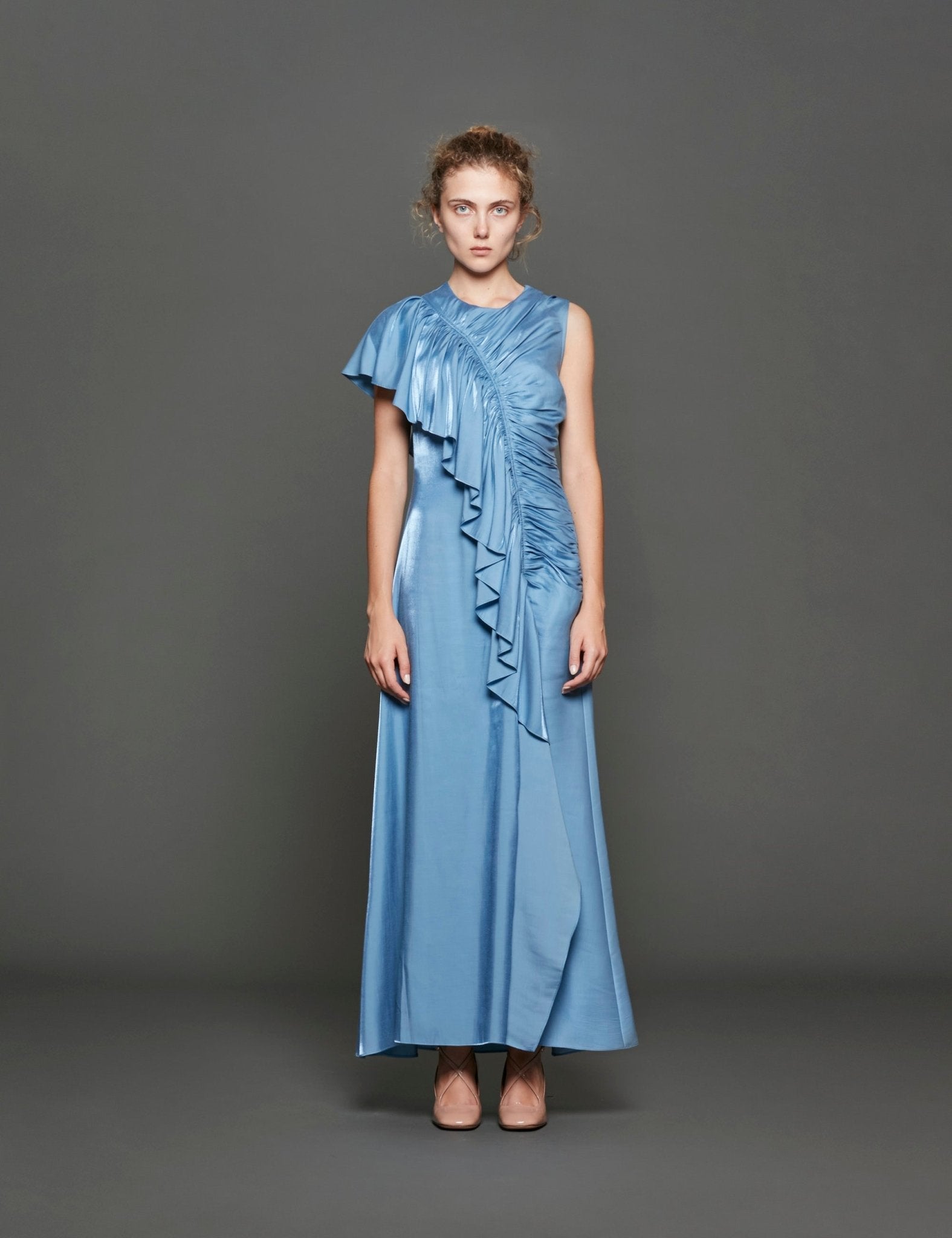 abito lali lungo azzurro - ulla johnson - abito