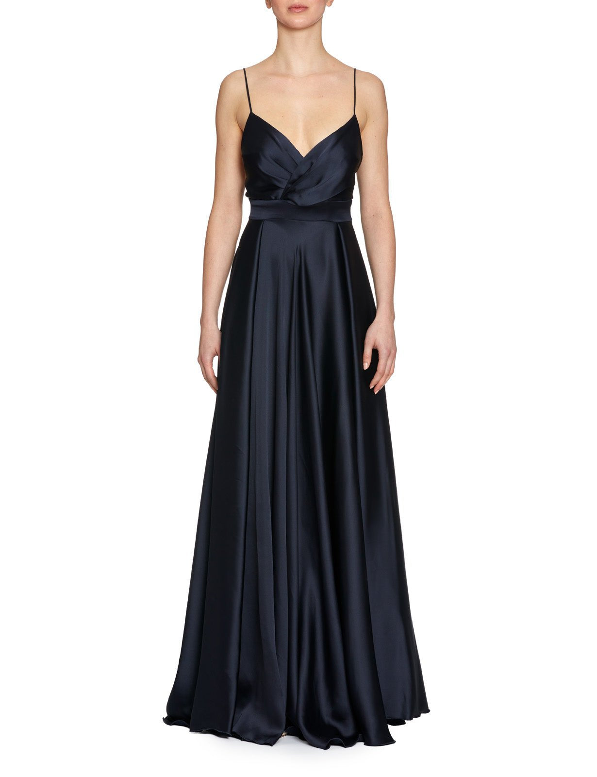 abito lungo spalline blu - blufrida - abito