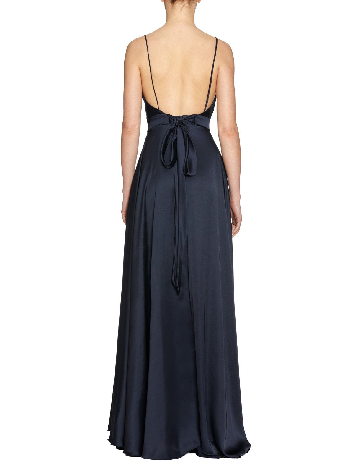 abito lungo spalline blu - blufrida - abito