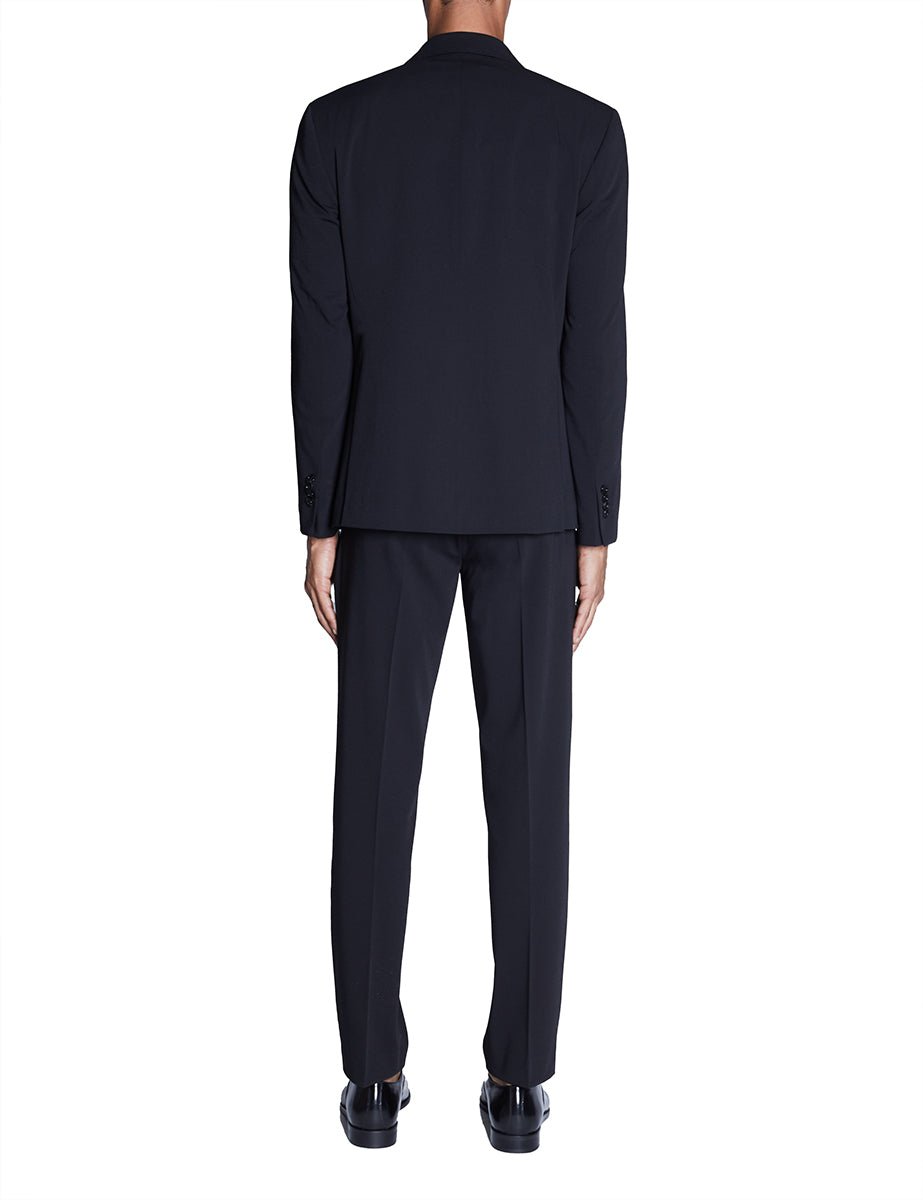abito monopetto tessuto stretch nero - bharnaba - completo monopetto