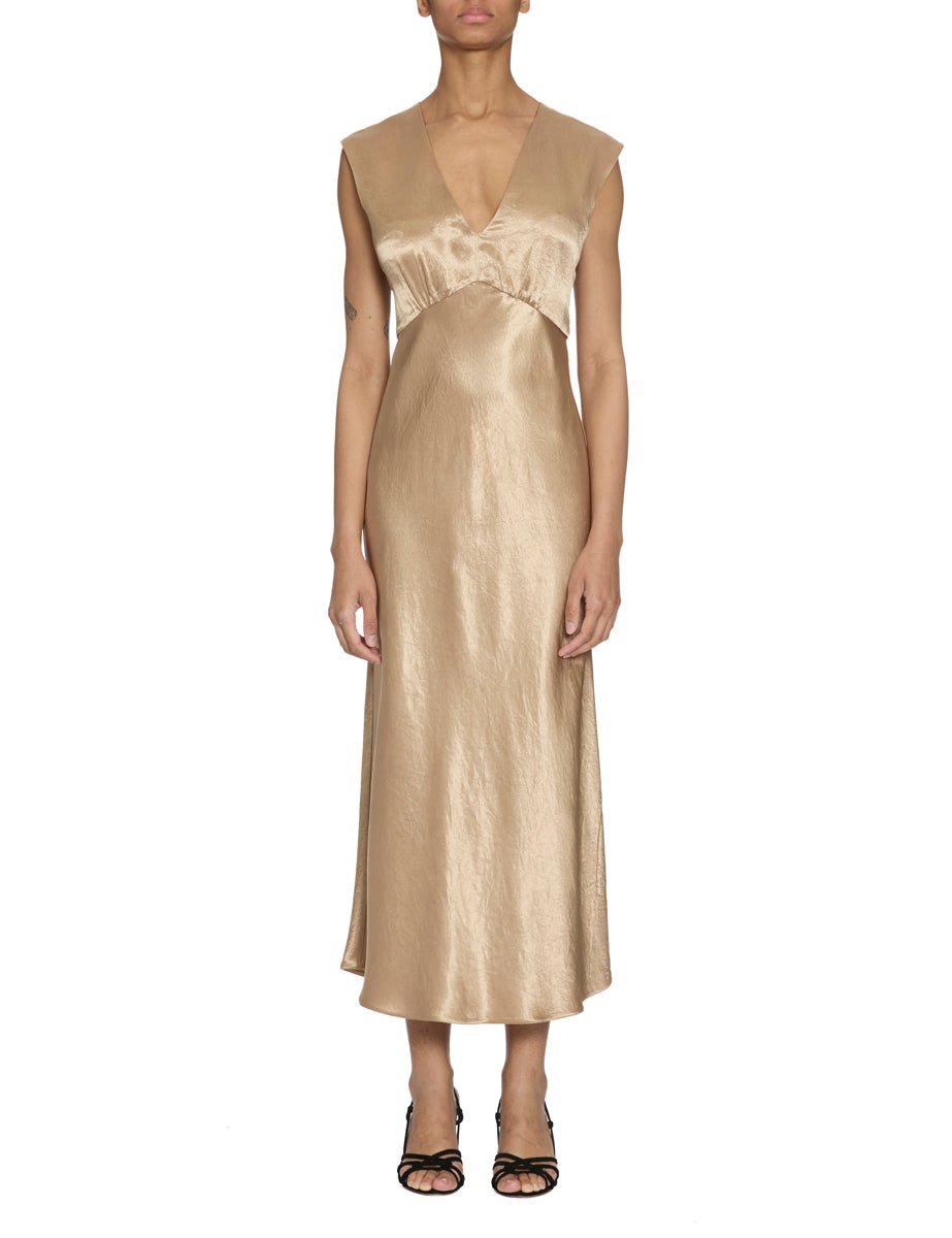 abito raso midi sabbia - max mara leisure - abito