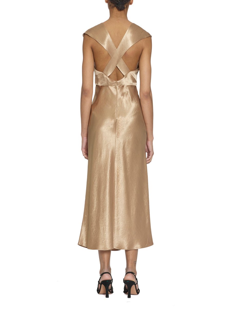 abito raso midi sabbia - max mara leisure - abito