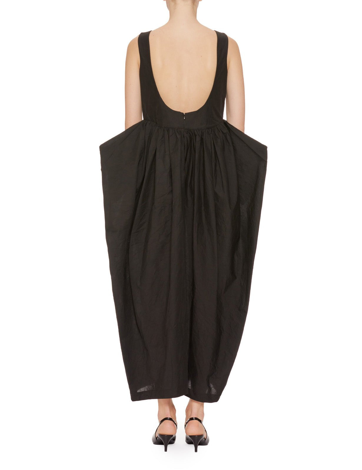 abito senza maniche scollatura black - rohe - abito