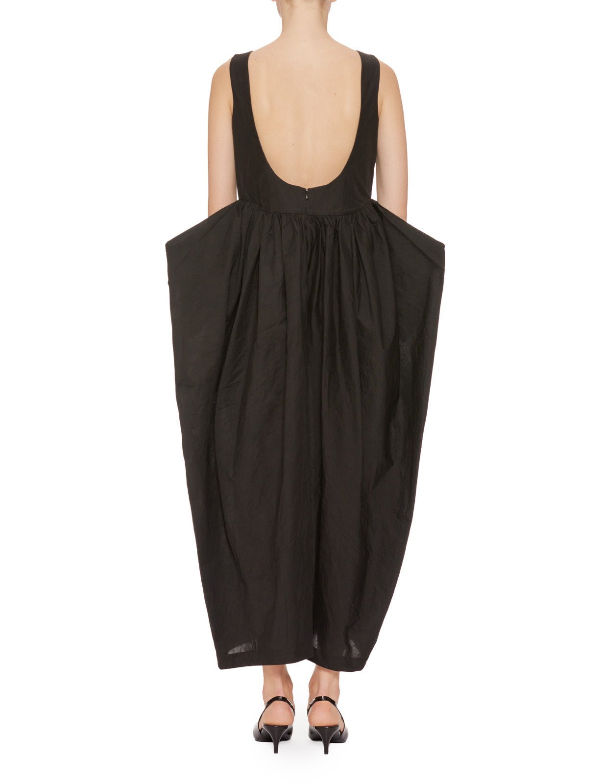 abito senza maniche scollatura black - rohe - abito