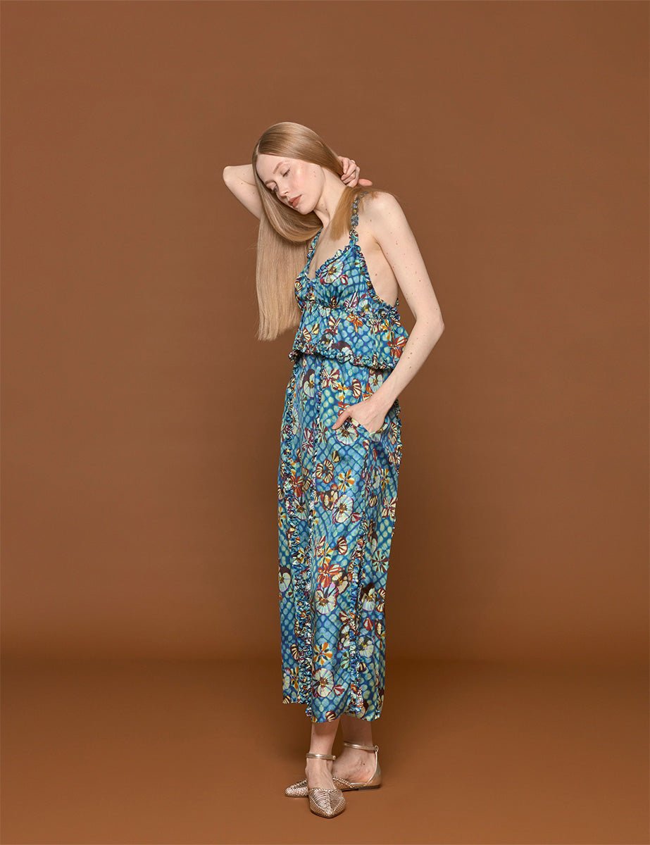 abito sigrid azul - ulla johnson - abito