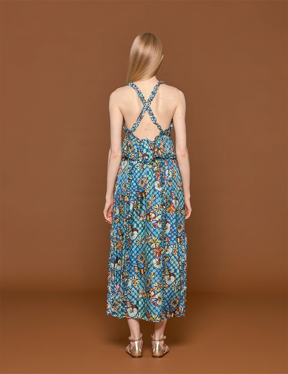 abito sigrid azul - ulla johnson - abito