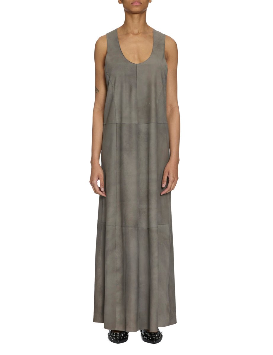 abito soft suede fumo - alysi - abito