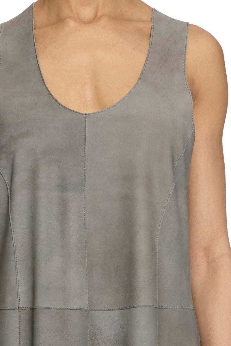 abito soft suede fumo - alysi - abito