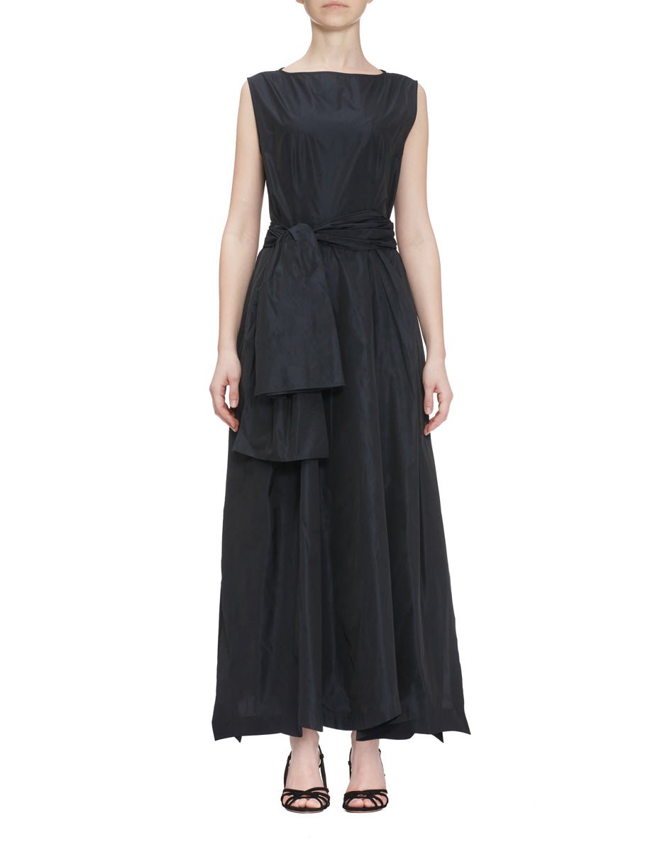 abito spacchi laterali blu notte - co.go - abito