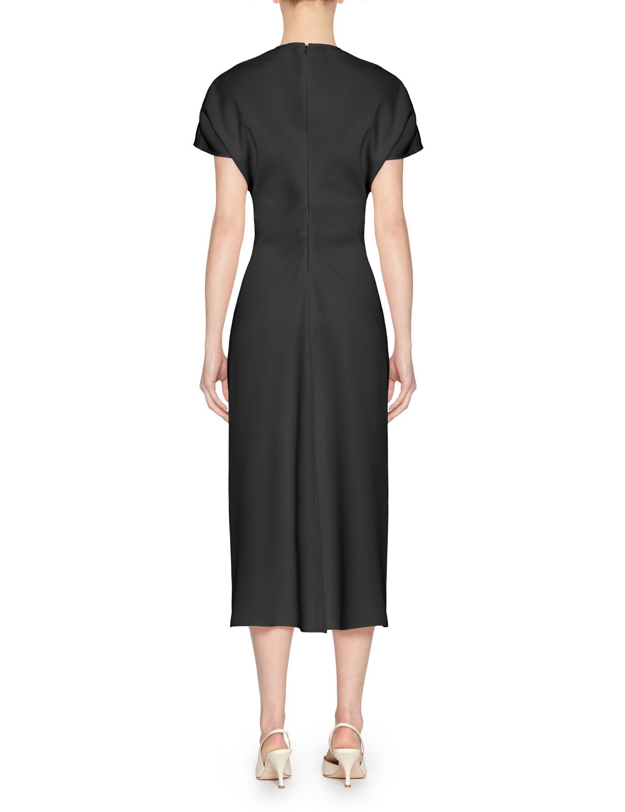 abito tubino cady nero - blufrida - abito