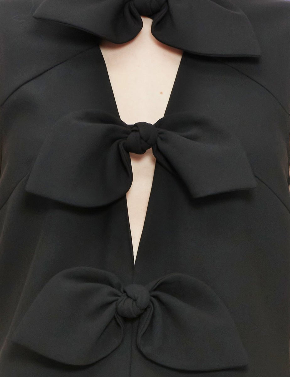 abito tubino fiocchi cady nero - n21 alessandro dell'acqua - abito