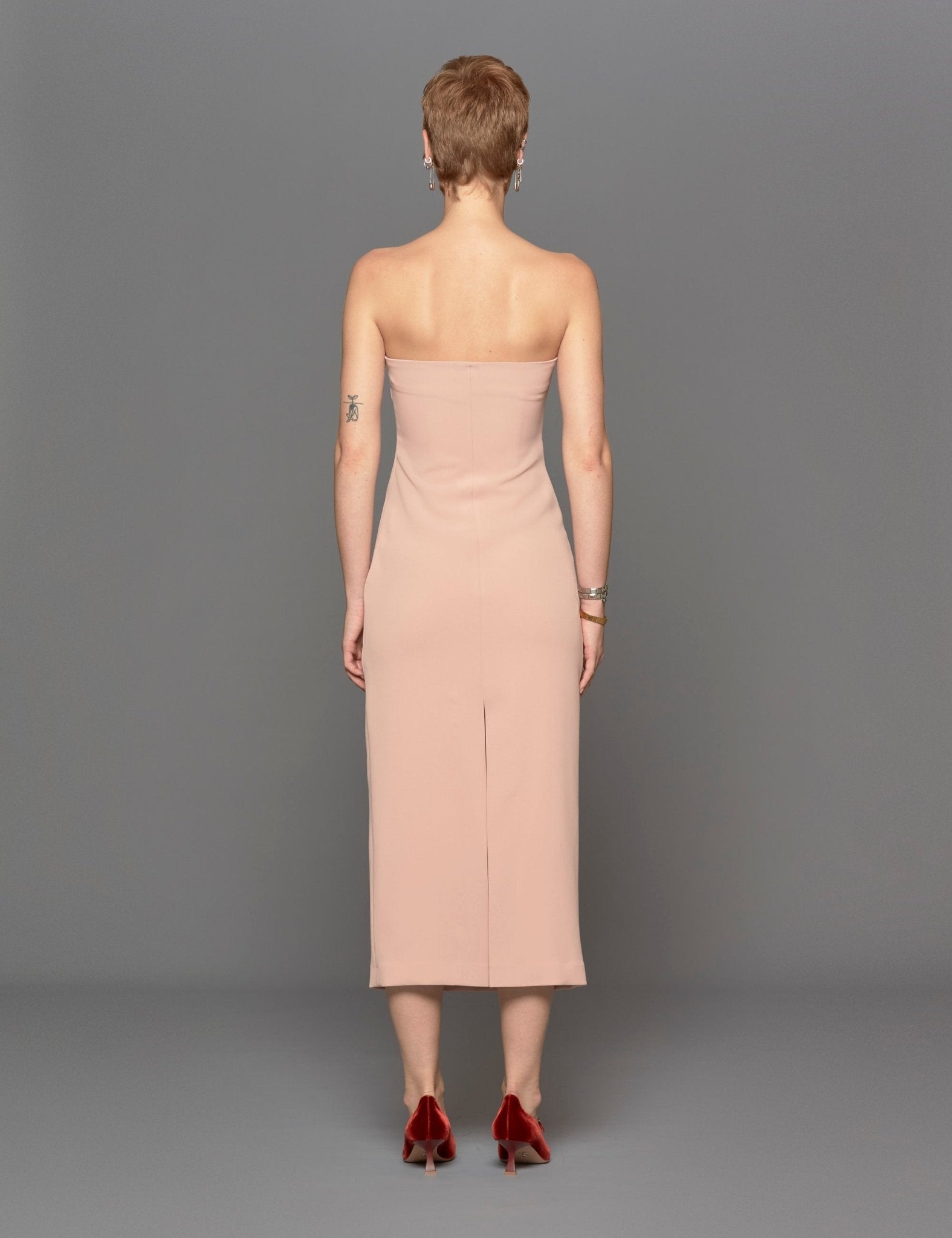 abito tubino rosa - blufrida - abito