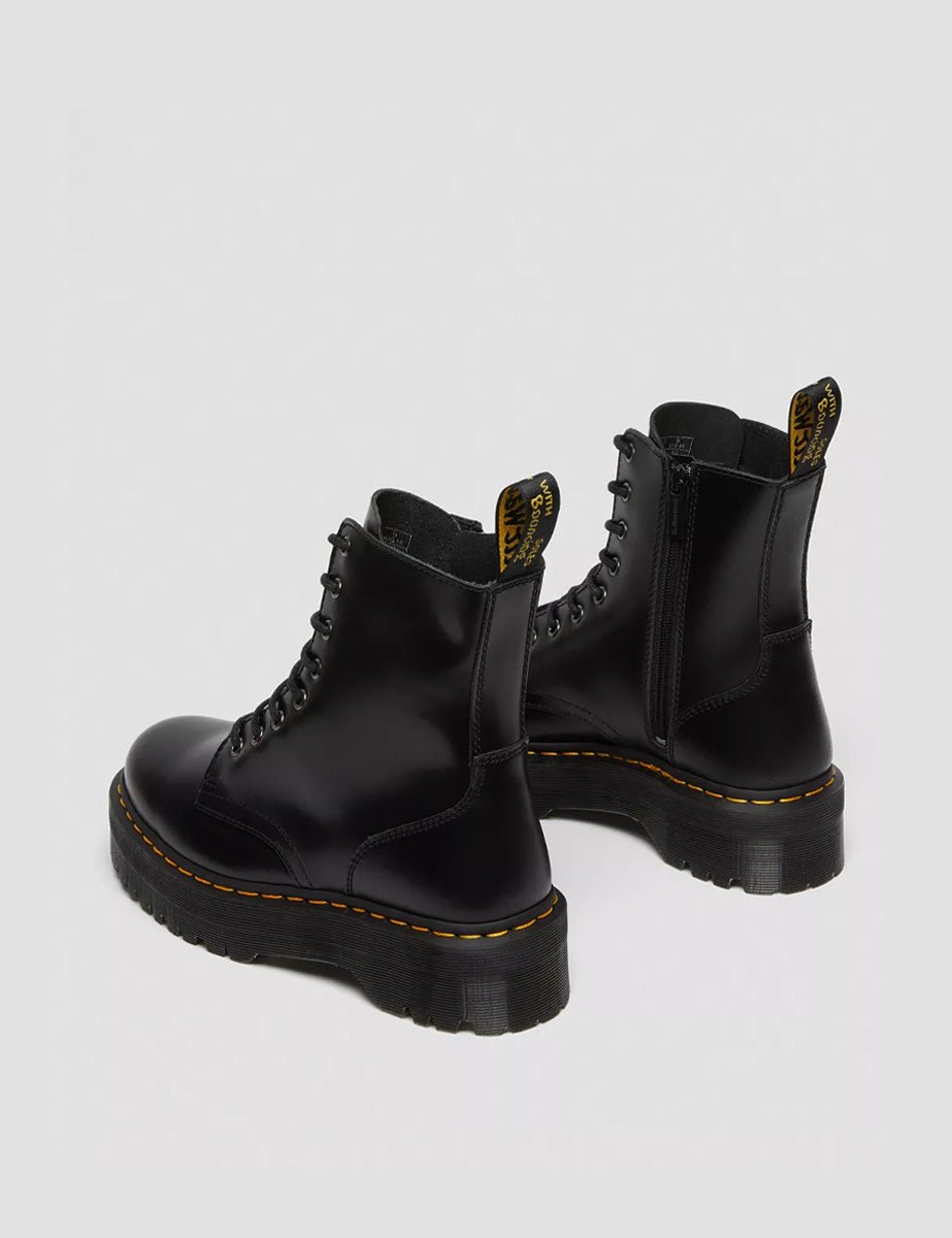 anfibio jadon black polished smooth - dr martens - anfibio