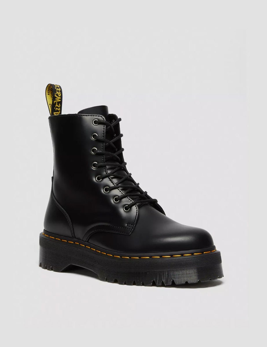 anfibio jadon black polished smooth - dr martens - anfibio