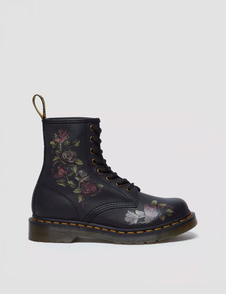 anfibio roses black - dr martens - anfibio
