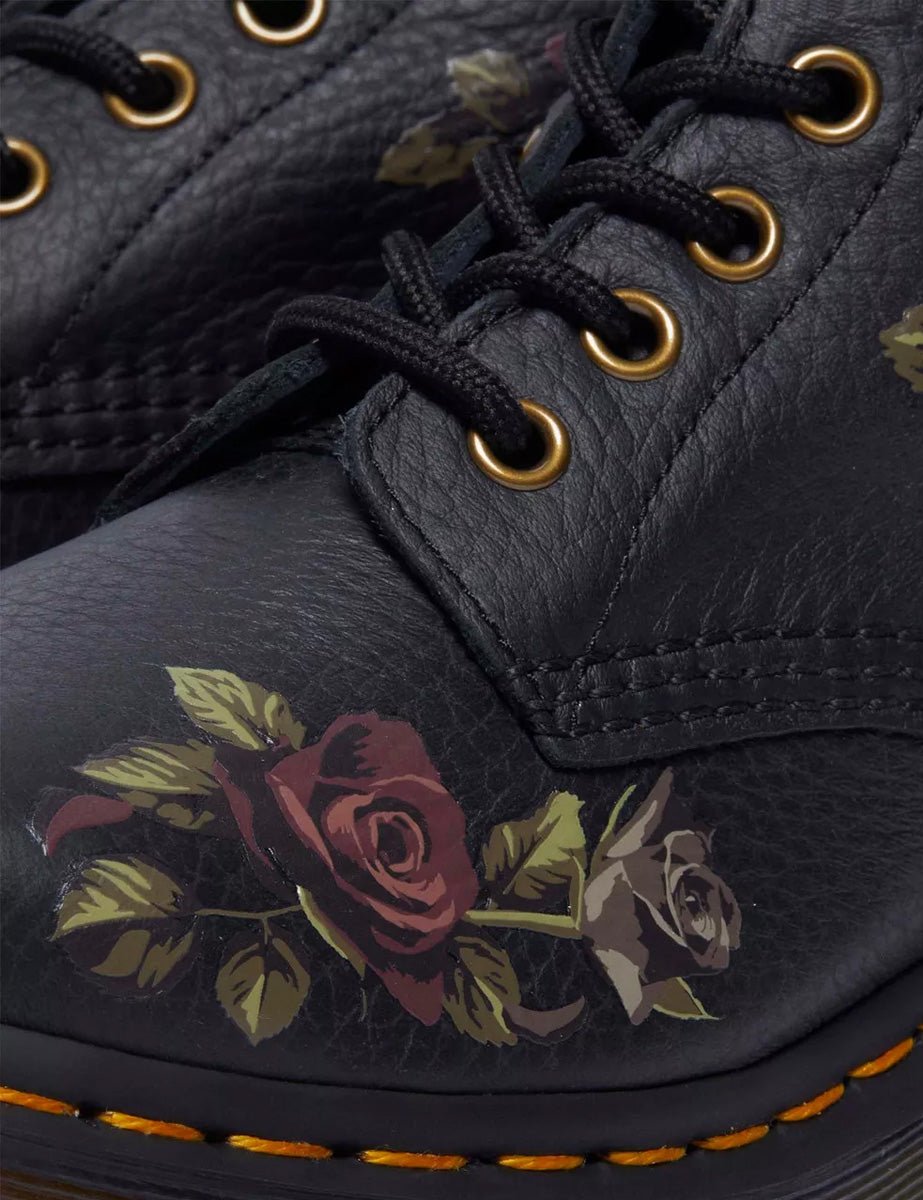 anfibio roses black - dr martens - anfibio