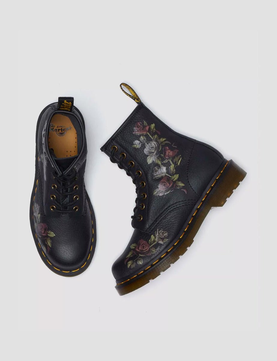 anfibio roses black - dr martens - anfibio