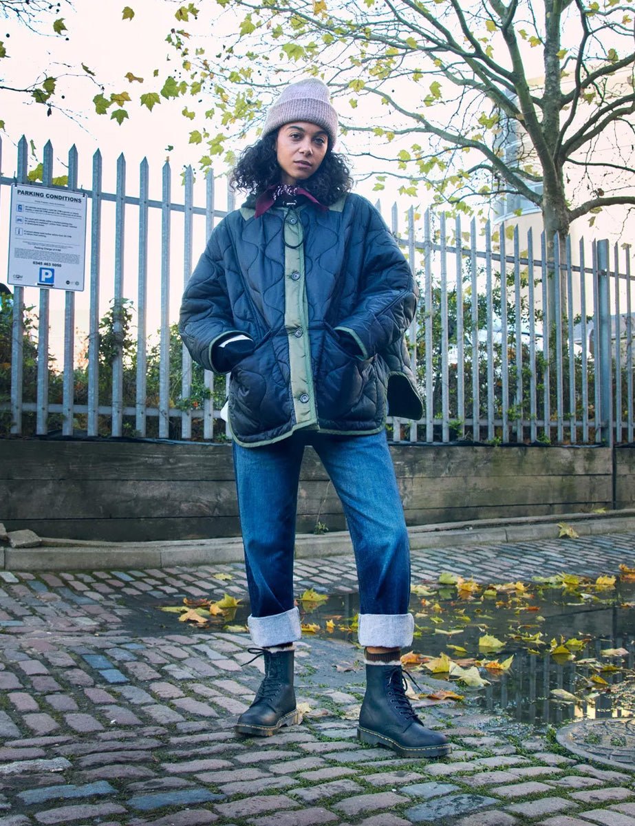 anfibio serena fur black wyoming - dr martens - anfibio