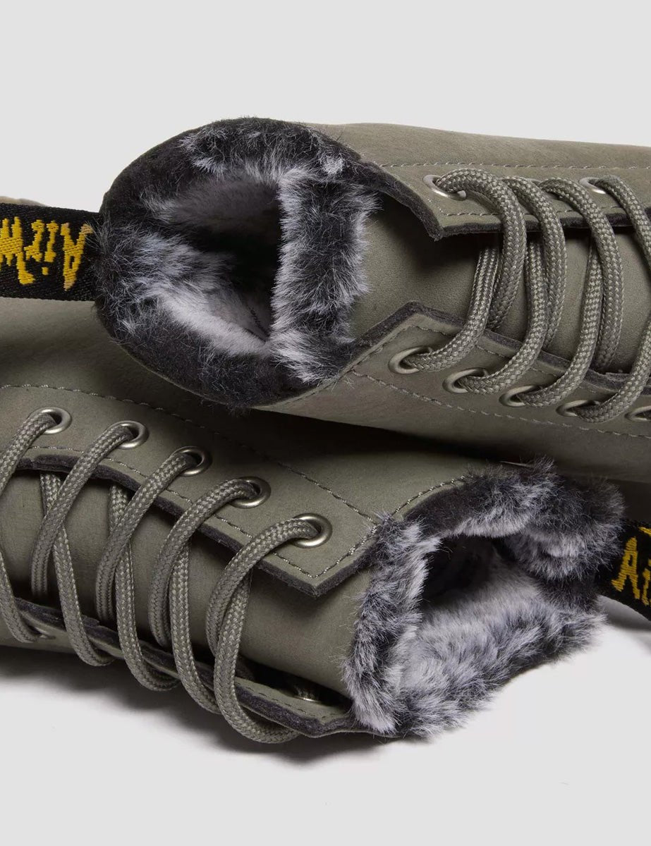 anfibio serena fur nickel grey - dr martens - anfibio