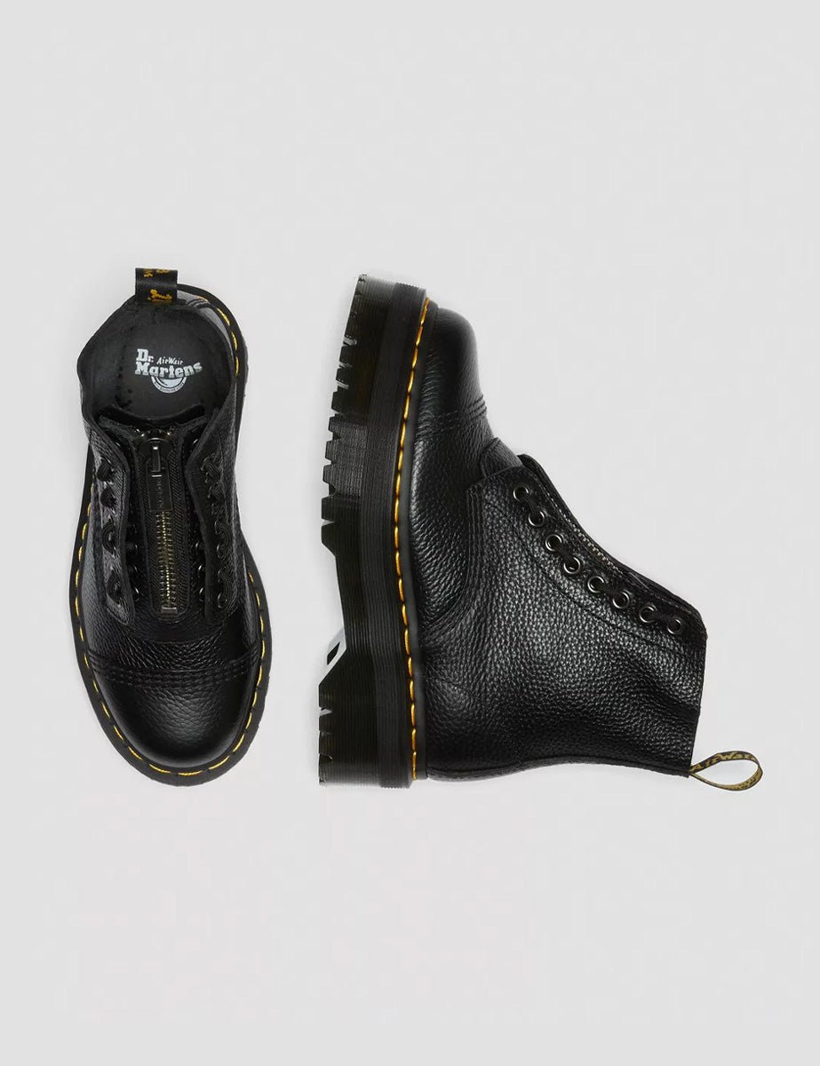 anfibio sinclair nappa black milled - dr martens - anfibio