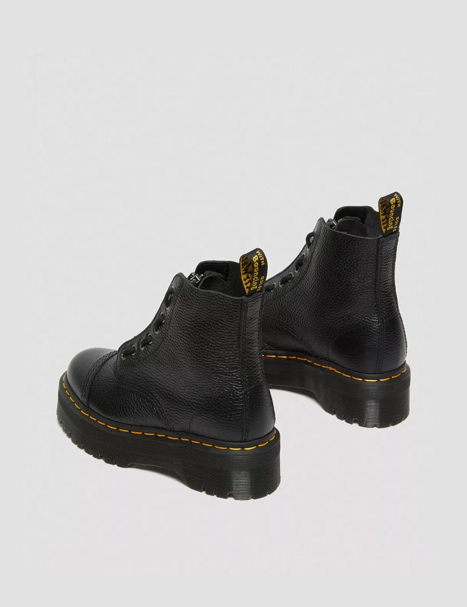 anfibio sinclair nappa black milled - dr martens - anfibio