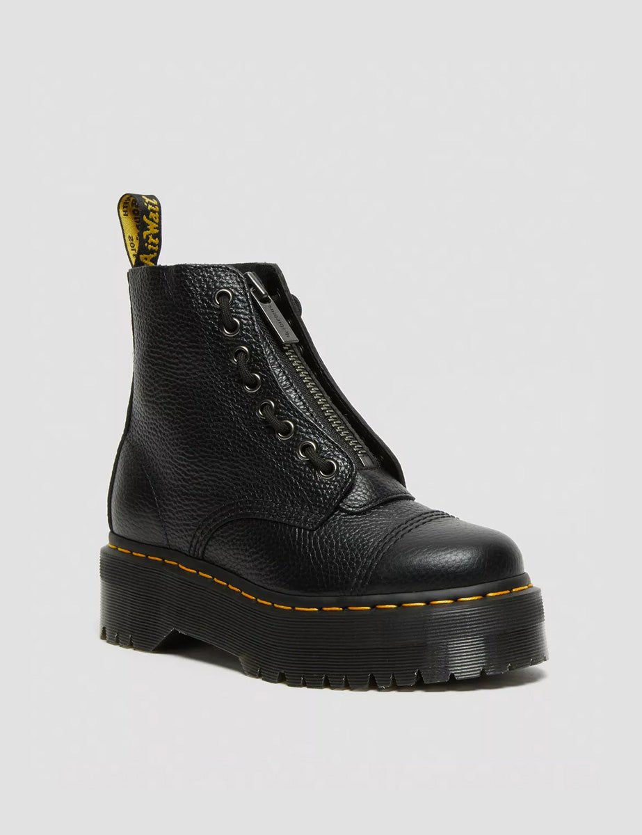 anfibio sinclair nappa black milled - dr martens - anfibio