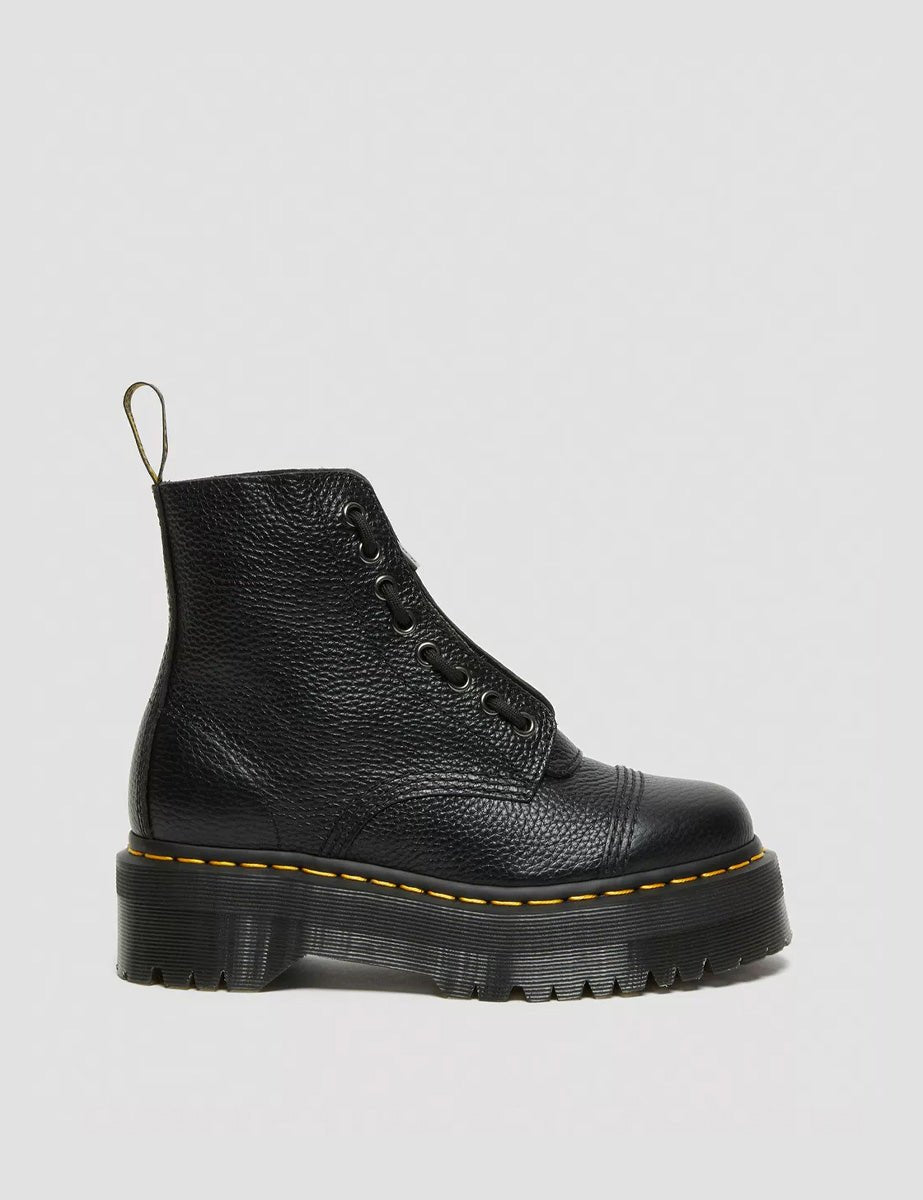 anfibio sinclair nappa black milled - dr martens - anfibio
