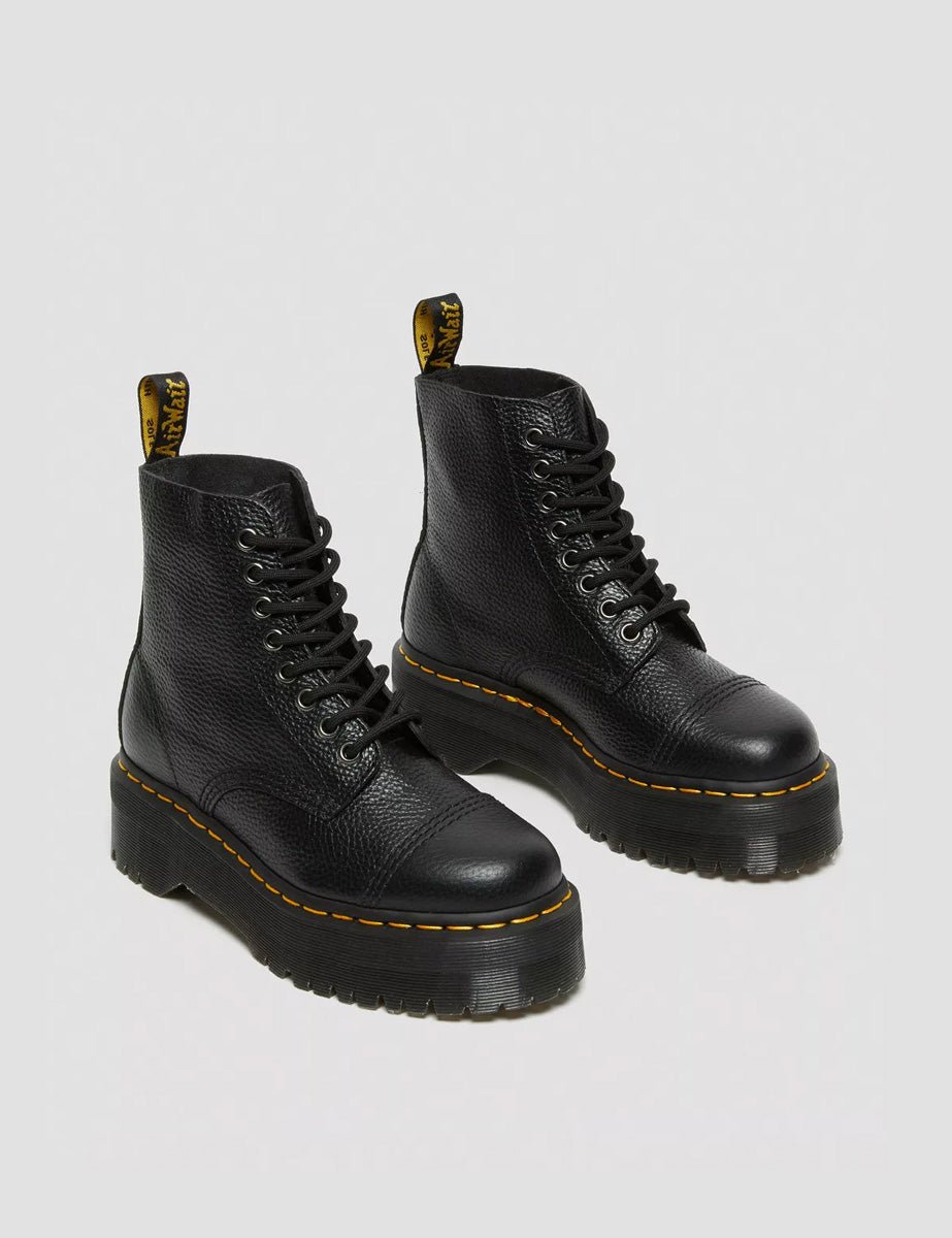 anfibio sinclair nappa black milled - dr martens - anfibio