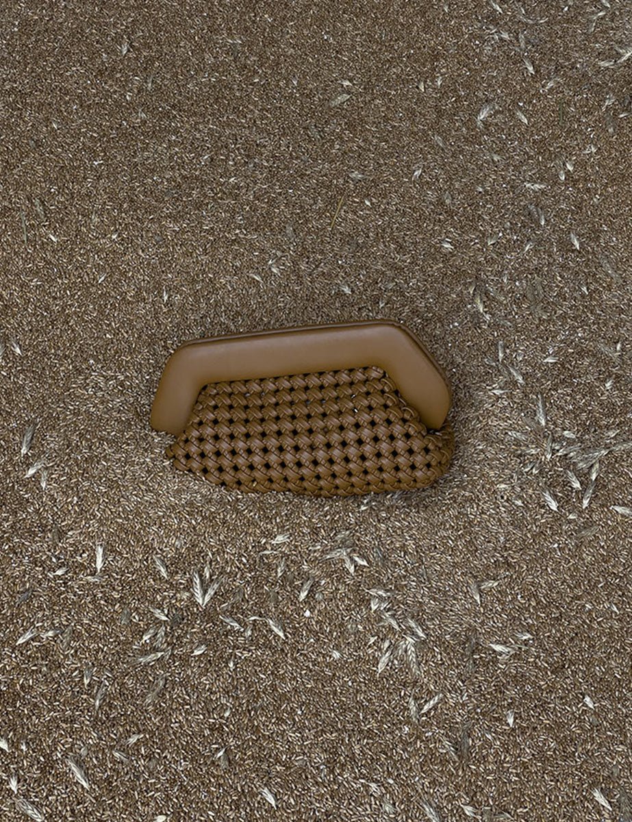 bag bios knots vegan caramel - the moire - clutch