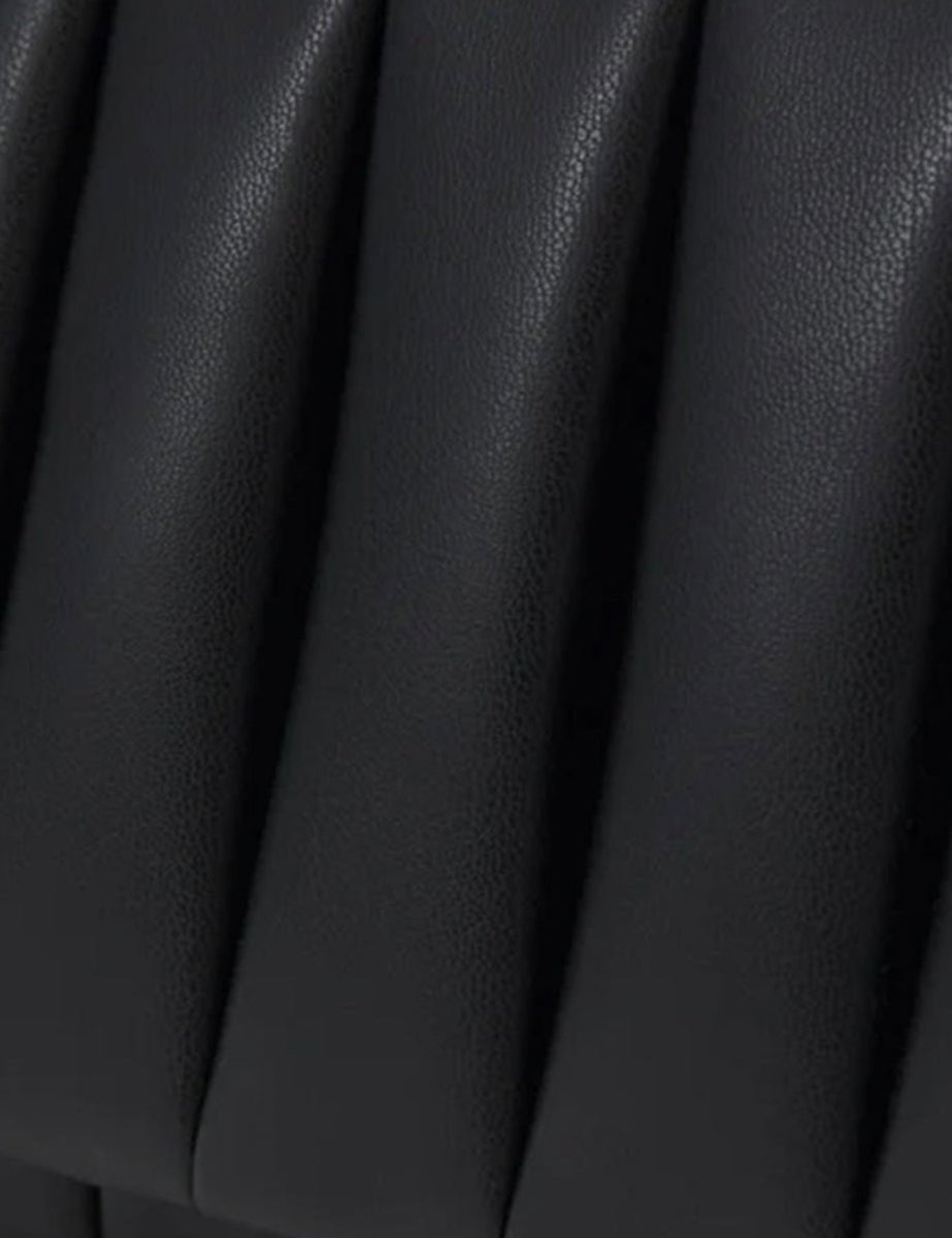 bag feronia vegan black - the moire - clutch