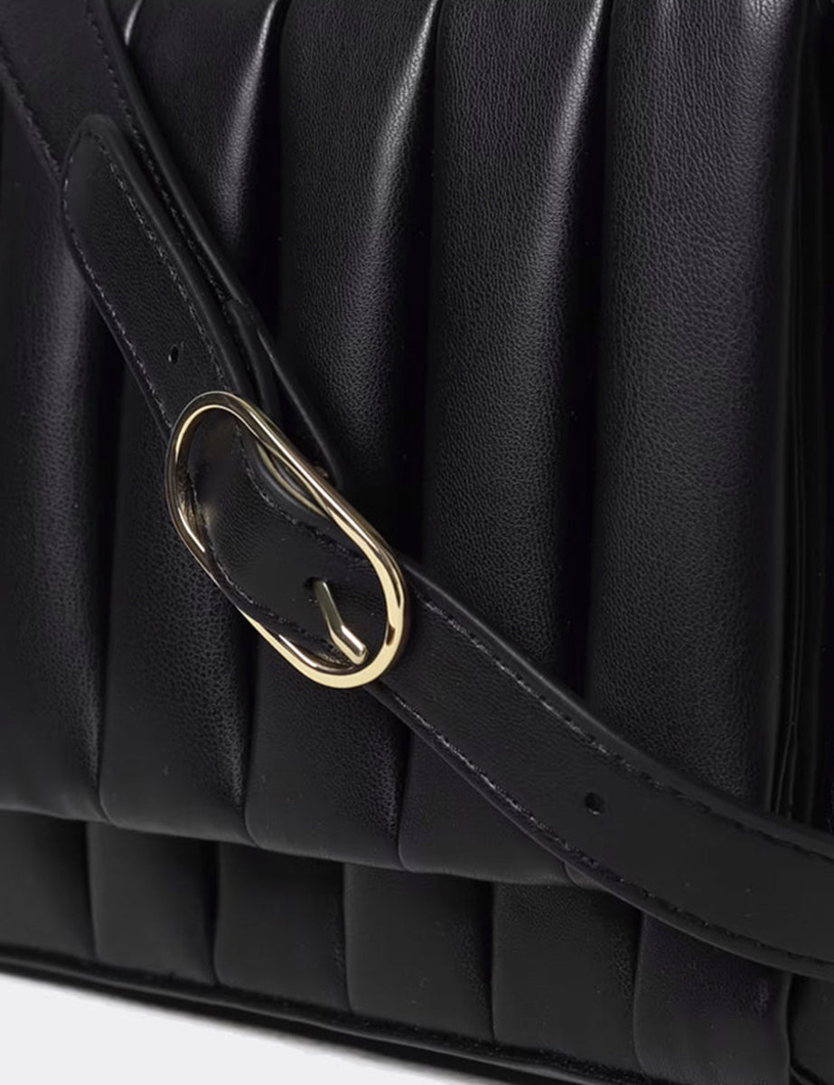 bag feronia vegan black - the moire - clutch