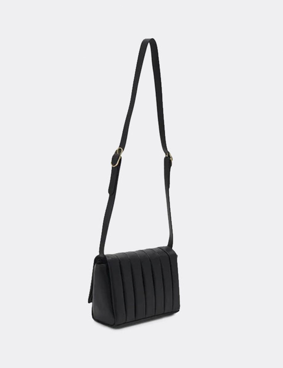bag feronia vegan black - the moire - clutch