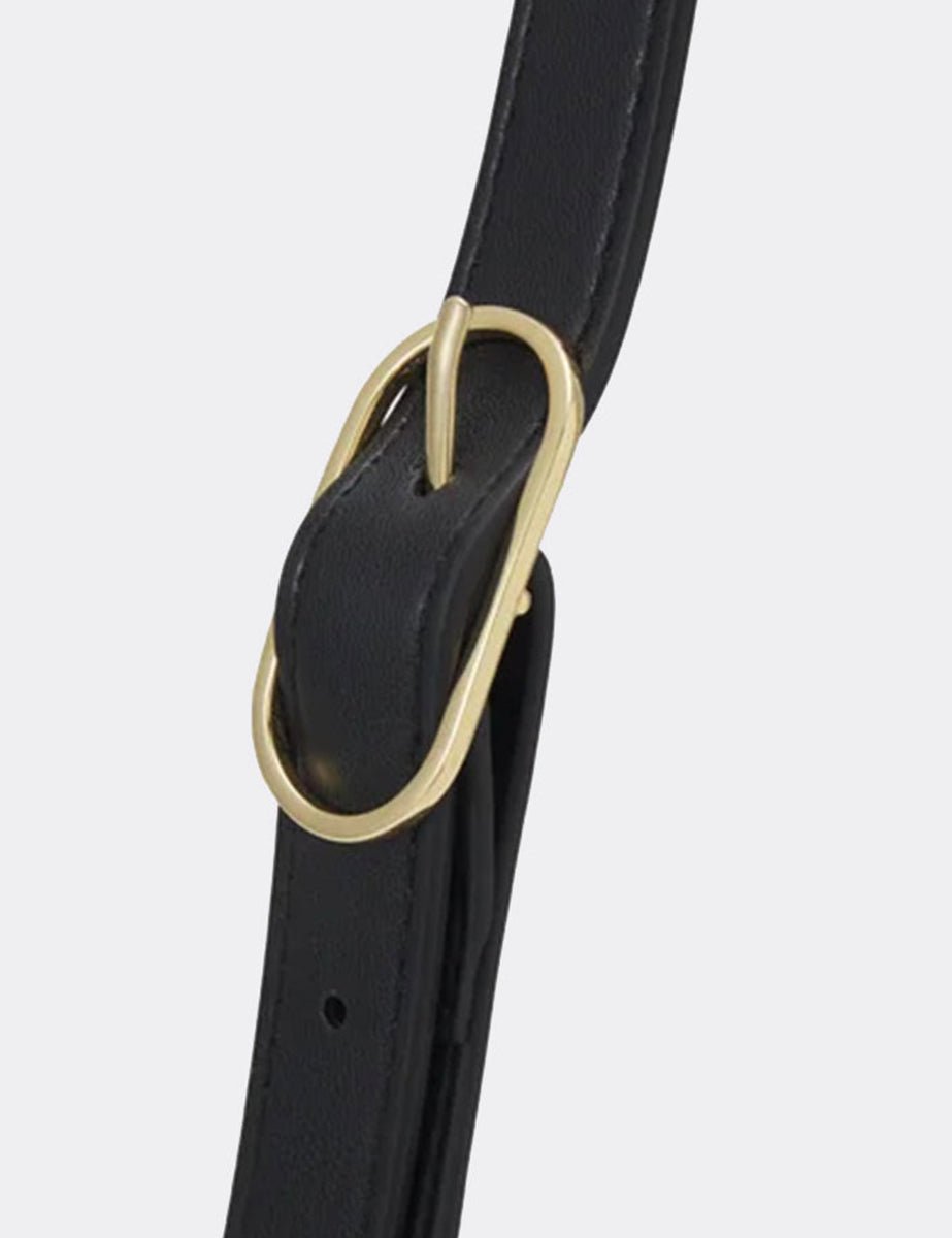 bag feronia vegan black - the moire - clutch