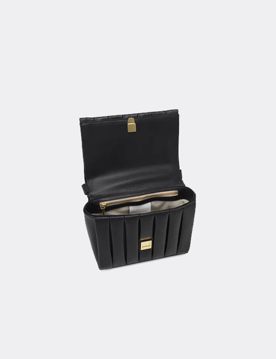 bag feronia vegan black - the moire - clutch