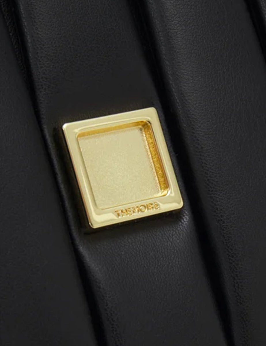 bag feronia vegan black - the moire - clutch